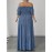[Plus Size Elegant Party Dress] Elegant Plus Size Women's Off-the-Shoulder/One-Shoulder Party Dress | Formal/Evening Gown, Machine Washable Non-See-Through Fabric, Flared Hem Maxi Dress for Formal Events, Galas, Everyday Evening Outfits YZ302