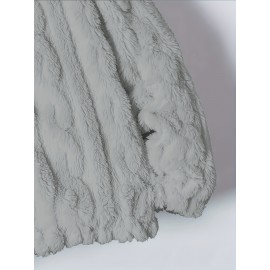 Plus Size - Women'S Cozy Fleece-Lined Hooded Jacket - Thick Warm Winter Coat with Pockets, Soft Plush Lining, Elegant Casual Outerwear for Fall & Winter