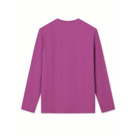 Floral Cross Print Women's Long Sleeve Crew Neck T-Shirt - 