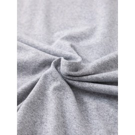 Summer Women's Letter Print Front and Back Fashion Short Sleeve T-Shirt, Comfortable Breathable Fabric, Casual Sporty Style, Suitable for Spring and Summer